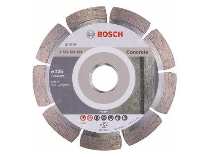 Bosch Diamantový rezací kotúč Standard for Concrete 125 x 22,23 x 1,6 x 10 mm | ajtech.sk