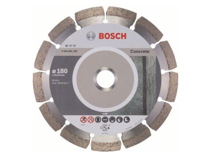 Bosch Diamantový rezací kotúč Standard for Concrete 180 x 22,23 x 2 x 10 mm | ajtech.sk
