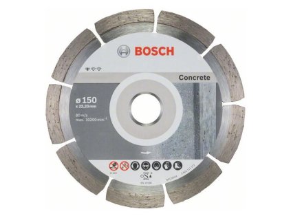 Bosch Diamantový rezací kotúč Standard for Concrete 150 x 22,23 x 2 x 10 mm (10ks) | ajtech.sk
