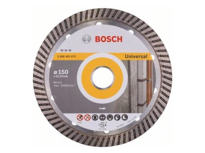 Bosch Diamantový rezací kotúč Best for Universal Turbo 150 x 22,23 x 2,4 x 12mm | ajtech.sk