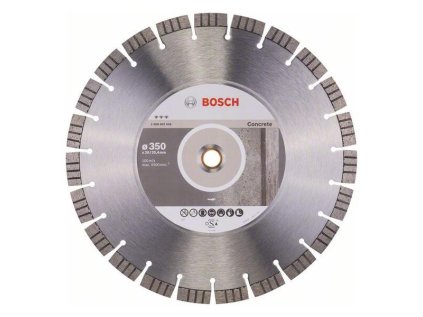 Bosch Diamantový rezací kotúč Best for Concrete 350 x 20,00/25,40 x 3,2 x 15 mm | ajtech.sk