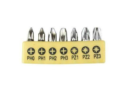 Sada bitov YF40517 • 7 dielna, Bit, S2, PH-0-1-2 | extratech.sk