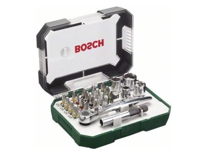 Bosch 26-dielna sada skrutkovacích hrotov, kľúčov s račňou | ajtech.sk