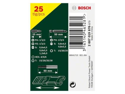 Bosch 25 dielna minisada skrutkovacích bitov X-Line | ajtech.sk