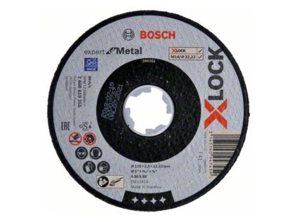 Bosch rezný kotúč rovný EXPERT for Metal A 30 S BF, 125 x 22,23 x 2,5 mm | ajtech.sk