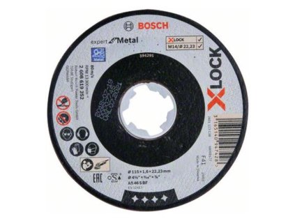 Bosch rezný kotúč rovný EXPERT for Metal AS 46 S BF, 115 x 22,23 x 1,6 mm | ajtech.sk