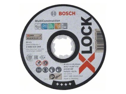 Bosch rezný kotúč rovný Multi Material ACS 60 V BF, BF 11 x 22,23 x 1 mm | ajtech.sk