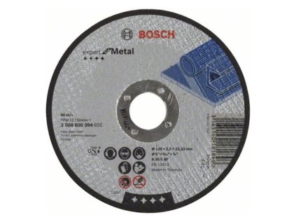 Bosch rezný kotúč rovný EXPERT for Metal A 30 S BF, 125 x 22,23 x 2,5 mm | ajtech.sk