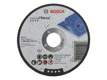 Bosch rezný kotúč rovný EXPERT for Metal A 30 S BF, 115 x 22,23 x 2,5 mm | ajtech.sk