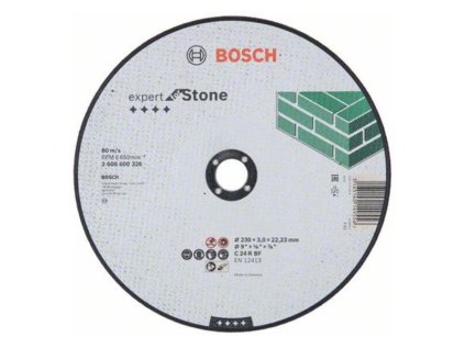 Bosch rezný kotúč rovný EXPERT for Stone C 24 R BF, 230 x 22,23 x 3 mm | ajtech.sk