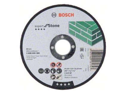 Bosch rezný kotúč rovný EXPERT for Stone C 24 R BF, 125 x 22,23 x 2,5 mm | ajtech.sk