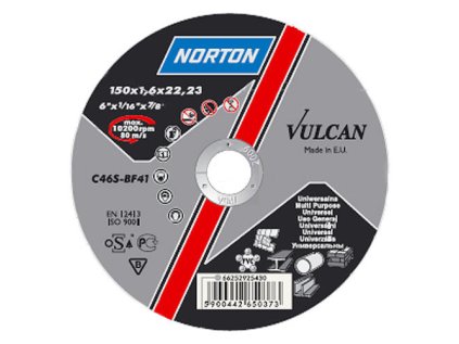 Kotuc NORTON Vulcan A 150x1,6x22 A46T-BF41, Stee | ajtech.sk