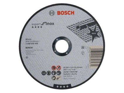 Bosch rezný kotúč rovný EXPERT for INOX AS 46 T INOX BF, 150 x 22,23 x 1,6 mm | ajtech.sk
