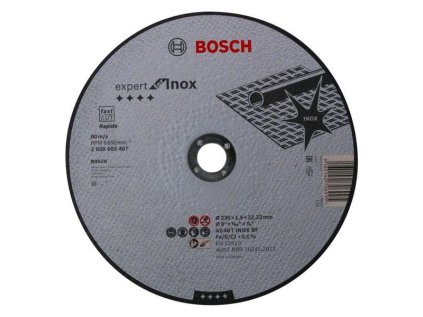 Bosch rezný kotúč rovný EXPERT for INOX Rapido AS 46 T INOX BF, 230 x 22,23 x 1,9 mm | ajtech.sk