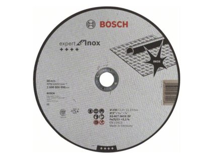 Bosch rezný kotúč rovný EXPERT for INOX AS 46 T INOX BF, 230 x 22,23 x 2 mm | ajtech.sk