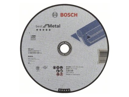 Bosch rezný kotúč rovný Best for Metal A 30 V BF, 230 x 22,23 x 2,5 mm | ajtech.sk