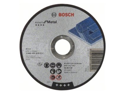 Bosch rezný kotúč rovný EXPERT for Metal AS 46 S BF, 125 x 22,23 x 1,6 mm | ajtech.sk