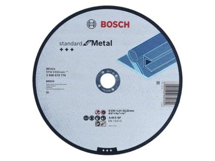 Bosch Rovný rezací kotúč Standard for Metal A 60 T BF, 230 x 22,23 x 1,9 mm | ajtech.sk