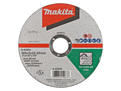 Makita rezný kotúč na kameň 125 x 22,23 x 3 mm, 1ks, A-85363 | ajtech.sk