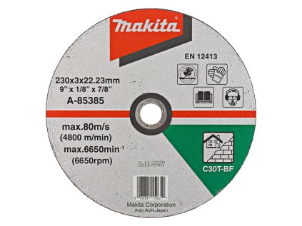 Makita rezný kotúč na kameň 230 x 22,23 x 3 mm, 1ks, A-85385 | ajtech.sk