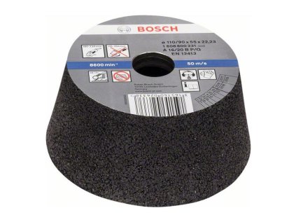 Bosch Brúsny kotúč konický-na kovy a liatinu D 90 /100mm x 55mm P16 | ajtech.sk