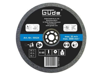 GÜDE Brúsny kotúč K60 k dvojkotúčovým brúskam GDS 125 A, GDS 125 (55110, 55114) | ajtech.sk