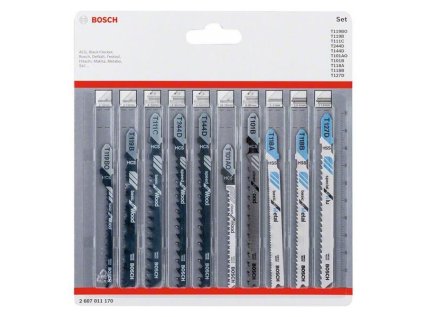 Bosch 10-Dielna súprava pílových listov do priamočiarych píl 2607011170 | ajtech.sk
