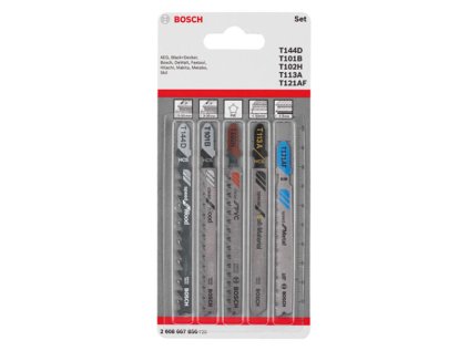 Bosch 5-dielna sada listov priamočiarej píly Allrounder so stopkou v tvare T | ajtech.sk