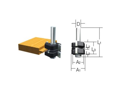 Makita Perodrážková fréza na spájanie Priemer 38 mm stopka 6 mm, D-12027 | ajtech.sk
