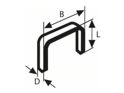 Bosch Sponka s úzkym čelom TK40 20G 1,2 mm 20 mm pozinkovaná | ajtech.sk