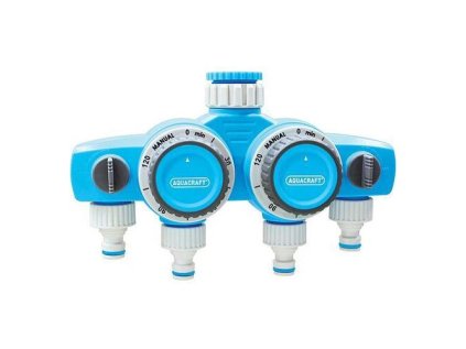 Časovač AQUACRAFT 290040, 4-rozbočovač, Double, max. 120 min | ajtech.sk