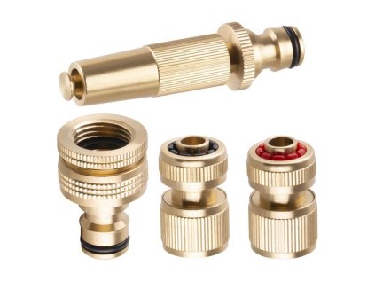 STREND PRO GF341, adaptér 3/4"-1, spojky 1/2", dýza, Sada záhradných zavlažovacích spojok | ajtech.sk