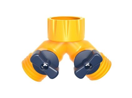 STREND PRO Garden, 2-way rozbočovač Y s ventilmi na záhradnú hadicu | ajtech.sk