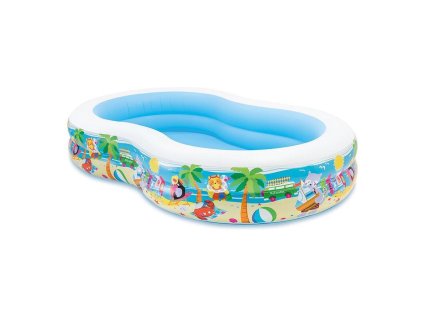 Intex 56490, Seashore, Bazén detský, nafukovací, 2,62x1,60x0,46 m | ajtech.sk