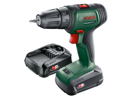Bosch UniversalDrill 18V Akumulátorový vŕtací skrutkovač (2x1,5 Ah) 06039D4002 | ajtech.sk