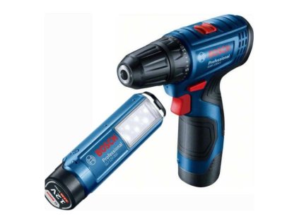 Bosch GSR 120-LI Akumulátorový vŕtací skrutkovač (2x2,0 Ah) Lampa 06019G8004 | ajtech.sk