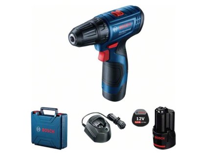 Bosch GSR 120-LI Akumulátorový vŕtací skrutkovač (2x2,0 Ah) sada vrtákov bitov 06019G8002 | ajtech.sk