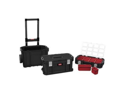 Strend Pro Keter CONNECT ROLLING SYSTEM Sada boxov na náradie, 239346 | ajtech.sk
