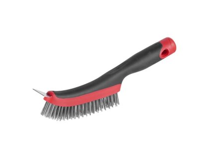 Strend Pro ComfortGrip CG687, kefa 4 radová, oceľová, so škrabkou | ajtech.sk