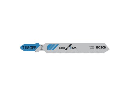 Bosch Pílový list do priamočiarych píl T 118 GFS Basic for Inox 5ks | ajtech.sk