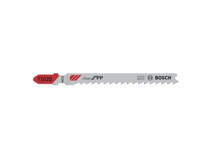 Bosch Pílový list do priamočiarych píl T 102 D Clean for PP 3ks | ajtech.sk