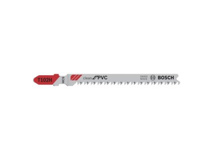 Bosch Pílový list do priamočiarych píl T 102 H Clean for PVC 5ks | ajtech.sk