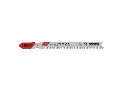 Bosch Pílový list do priamočiarych píl T 102 BFClean for PMMA 3ks | ajtech.sk