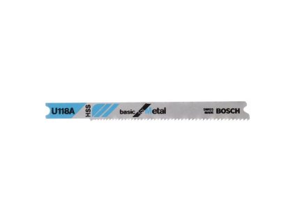 Bosch Pílový list do priamočiarych píl U 118 A Basic for Metal 3ks | ajtech.sk