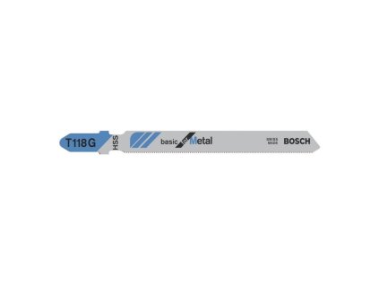 Bosch Pílový list do priamočiarych píl T 118 G Basic for Metal 5ks | ajtech.sk