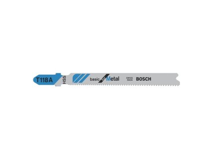 Bosch Pílový list do priamočiarych píl T 118 A Basic for Metal 5ks | ajtech.sk