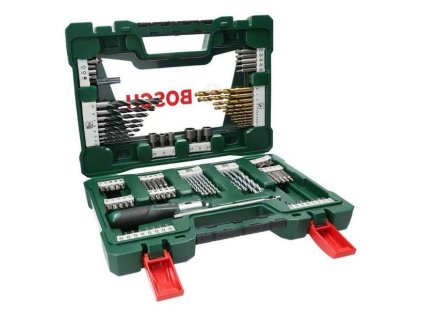 Bosch 91 ks TiN set skrutkovacích bitov vrtákov račňou magnetickým teleskopom 2607017195 | ajtech.sk