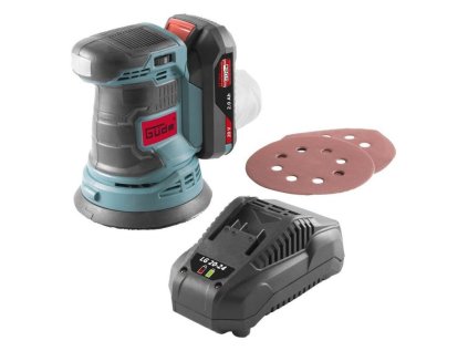 Set Aku excentrická brúska GUDE EXS 20-201-24 20V | ajtech.sk