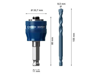 Bosch upínací trň EXPERT Power Change Plus 7/16" s vrtákom HSS-G 7,15 pre dierovky. | ajtech.sk