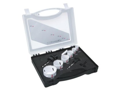 Makita 8 dielna Sada vykružovacích koruniek elektrikárska adaptér a centrovací vrták, D-47123 | ajtech.sk